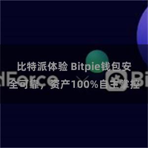 比特派体验 Bitpie钱包安全可靠，资产100%自主掌控