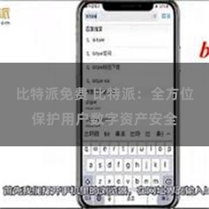 比特派免费 比特派：全方位保护用户数字资产安全