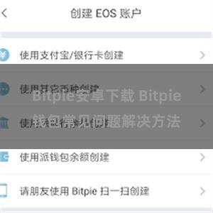 Bitpie安卓下载 Bitpie钱包常见问题解决方法