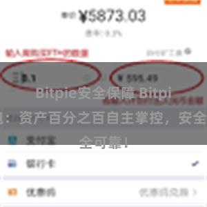 Bitpie安全保障 Bitpie钱包：资产百分之百自主掌控，安全可靠！