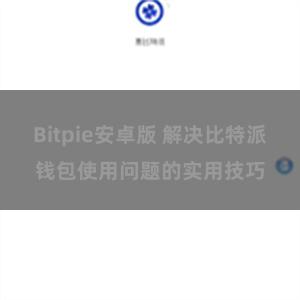 Bitpie安卓版 解决比特派钱包使用问题的实用技巧