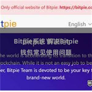 Bitpie系统 解决Bitpie钱包常见使用问题