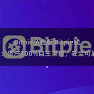 Bitpie免费版 Bitpie钱包：资产100%自主掌控，安全可靠。