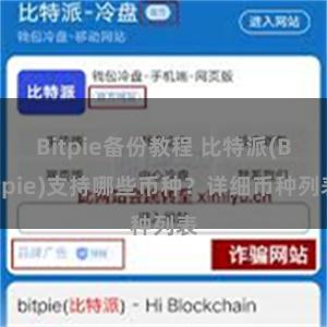 Bitpie备份教程 比特派(Bitpie)支持哪些币种？详细币种列表