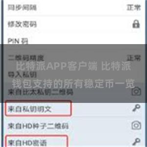 比特派APP客户端 比特派钱包支持的所有稳定币一览