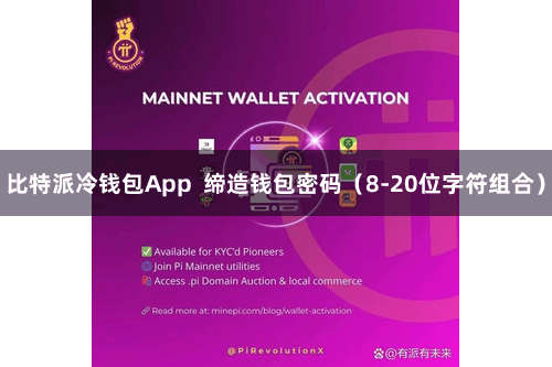 比特派冷钱包App 缔造钱包密码(8-20位字符组合)